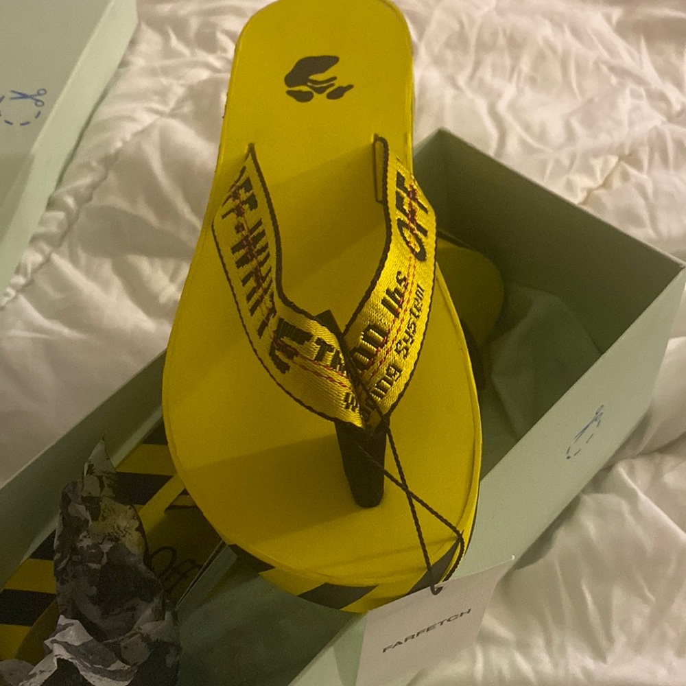Off white sandals for sale never worn